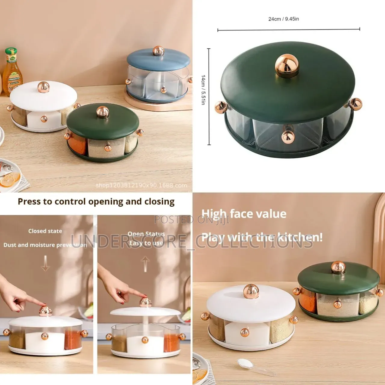 Seasoning Rotatable Box Jar