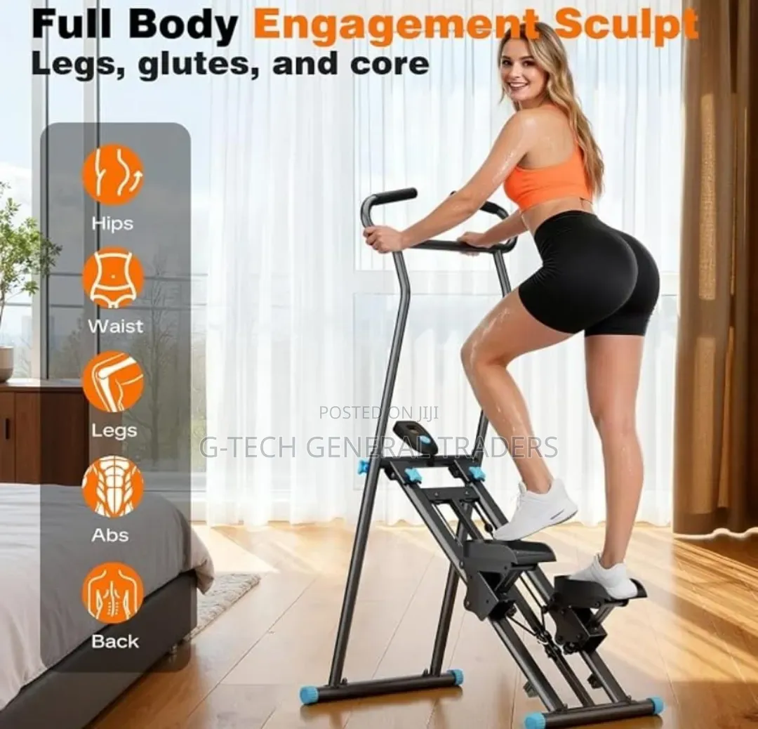 Stair Stepper Climber Stride Gym Machine With Adjustable Resistance
