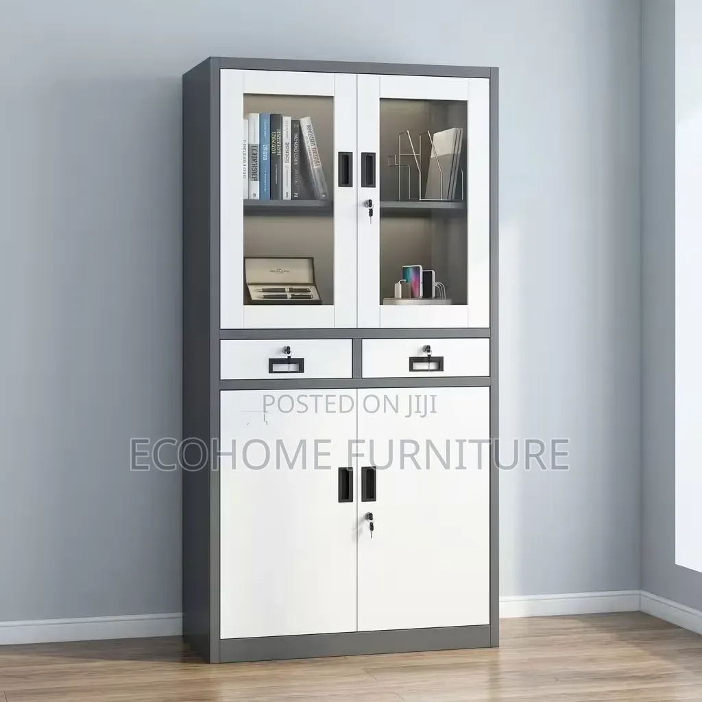 Office Cabinet | Glass Door Filing Storage Cabinet