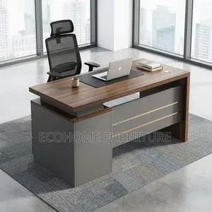 Executive Desk | Modern Office Desk With 3 Drawer Pedestal