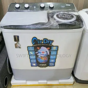 Mika Twin Tub Washing Machine, 10Kg - White
