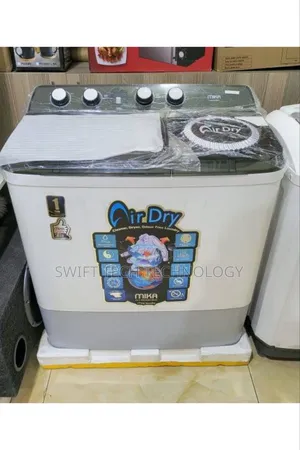 Mika Twin Tub Washing Machine, 10Kg - White