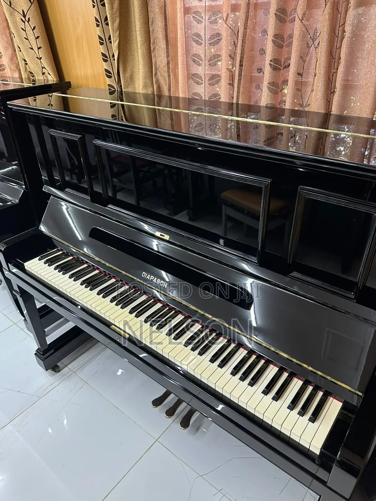 Diapason No122 B3 With Real Ivory Keys Upright Piano