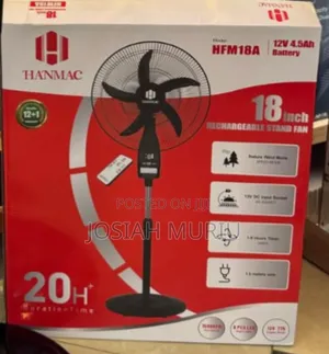 Reachargeable Hanmac 18 Inches Standing Fan