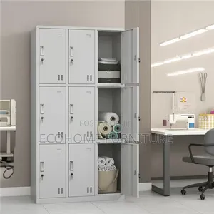 Office Locker | 9 Door Steel Staff Storage Cabinet