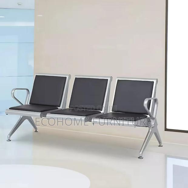 Waiting Bench | 3 Seater Reception Airport Chair - thumbnail 2