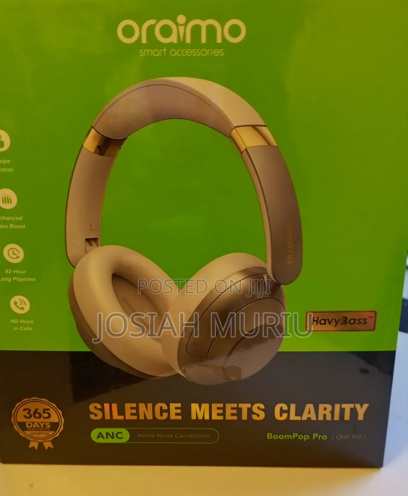 Oraimo Boom Pop Pro for 82 HRS Wireless Headset