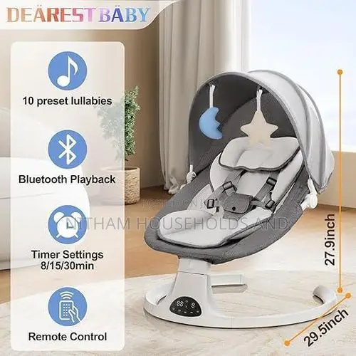 5-in-1 Baby Shaker Vibration Rocker Chair