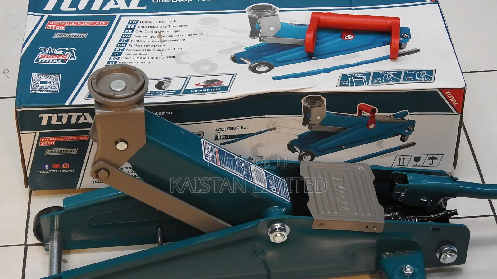 Total 3 Ton Heavy Duty Hydraulic Car Floor Jack