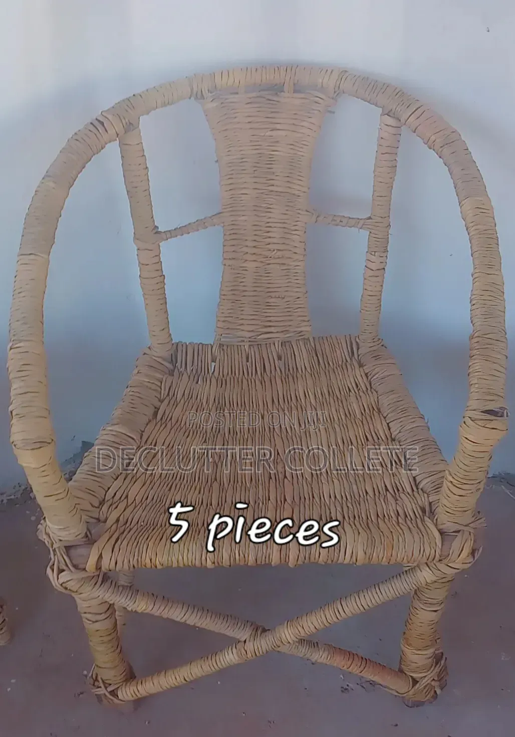 Woven Chairs 5 Pieces