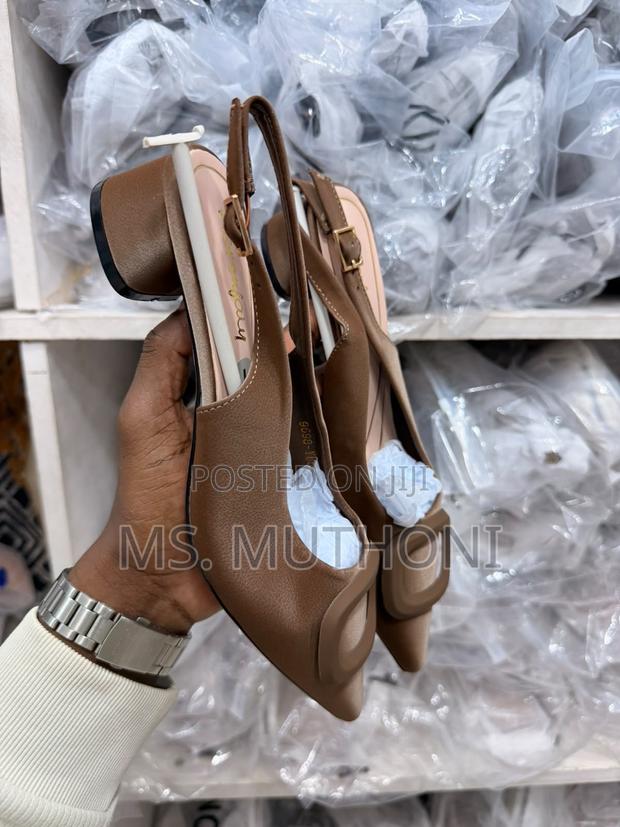 Quality Comfy Slingback Block Heels Size 37-42 - thumbnail 3