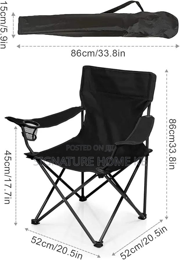Camping Chair With Armrest and Cup Holder - thumbnail 4