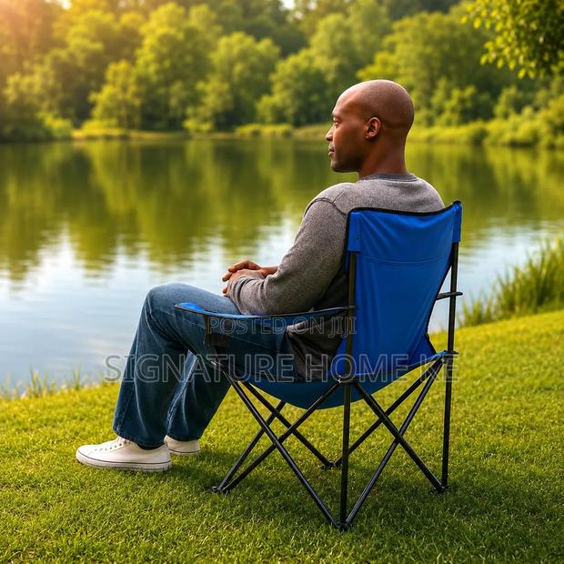 Camping Chair With Armrest and Cup Holder - main view