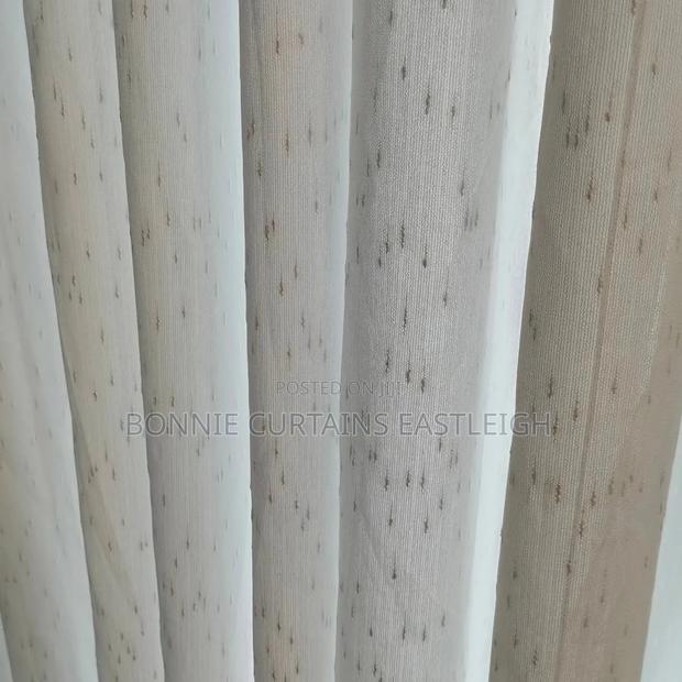 Gold Sheers and White for Sitting Room