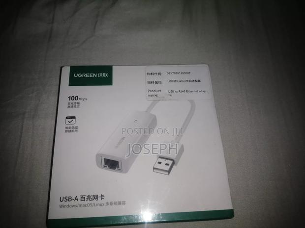 UGREEN USB to RJ45 Ethernet Adapter 100Mbps - Brand New