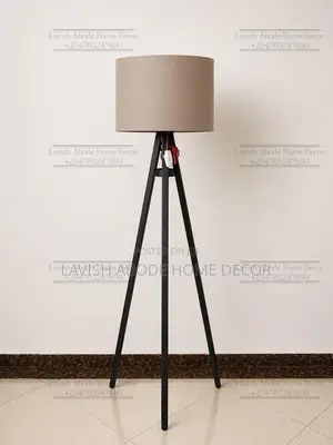 Beige Tripod Floor Lamp – Modern Standing Lamp