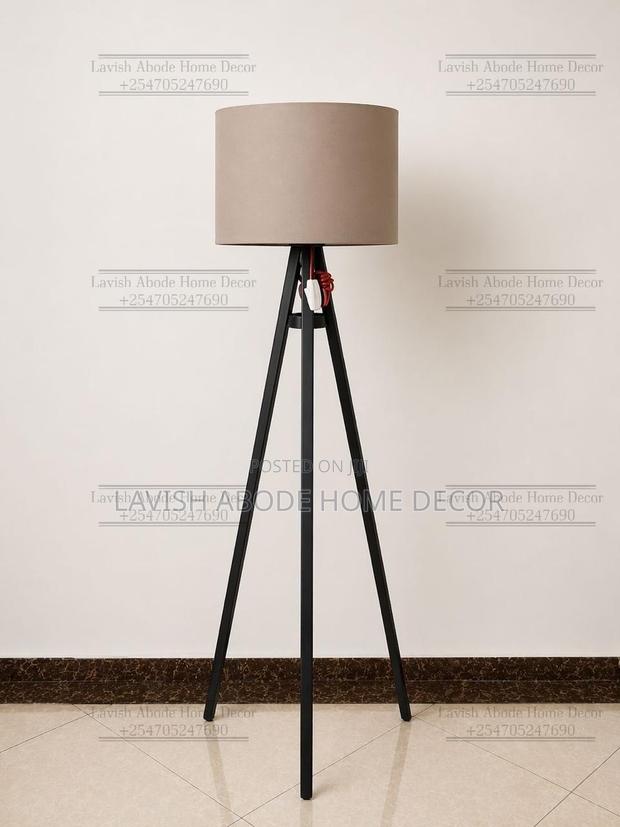 Beige Tripod Floor Lamp – Modern Standing Lamp