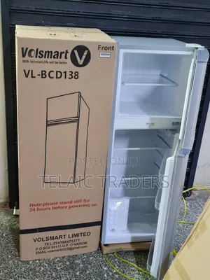 Volsmart 138L Double Door Fridge