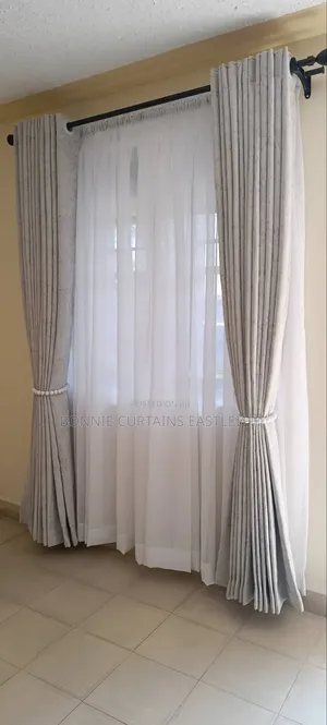 Off White Curtains and Sheers With Rings