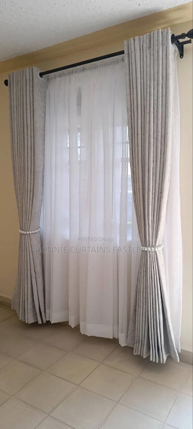Off White Curtains and Sheers With Rings