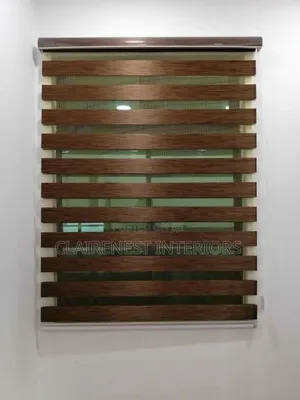 Make Your Interior More Functional With Grey and Brown Horizontalblind