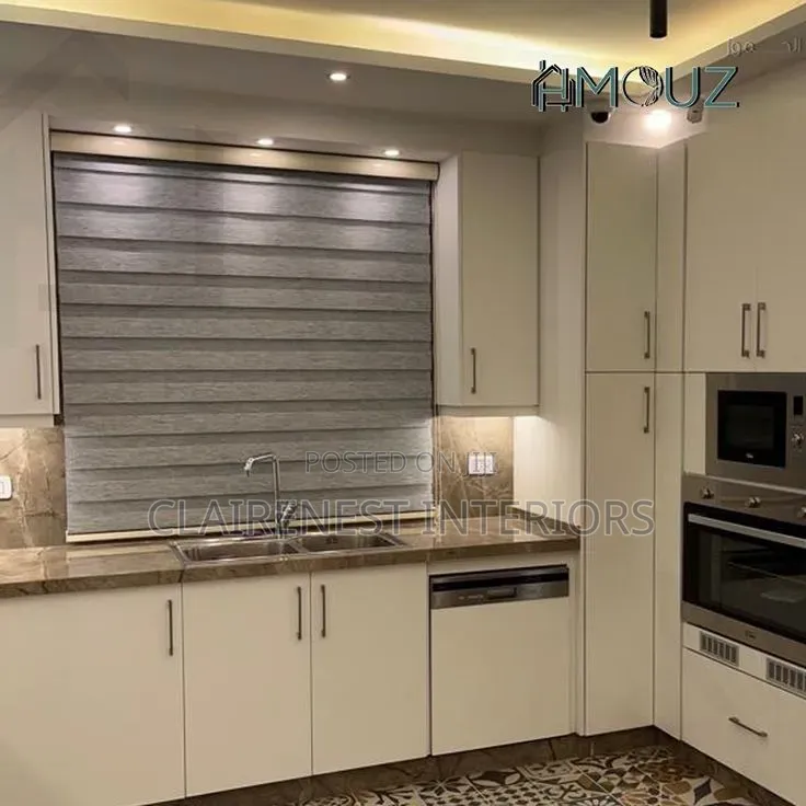 A Modern Touch for Classic Interior House Kitchen Blinds