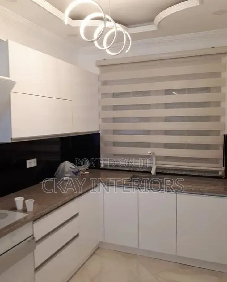 A Modern Touch for Classic Interior House Kitchen Blinds