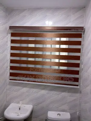 Light Brown and Dark Brown, Good Masterpiece Horizontal Office Blinds