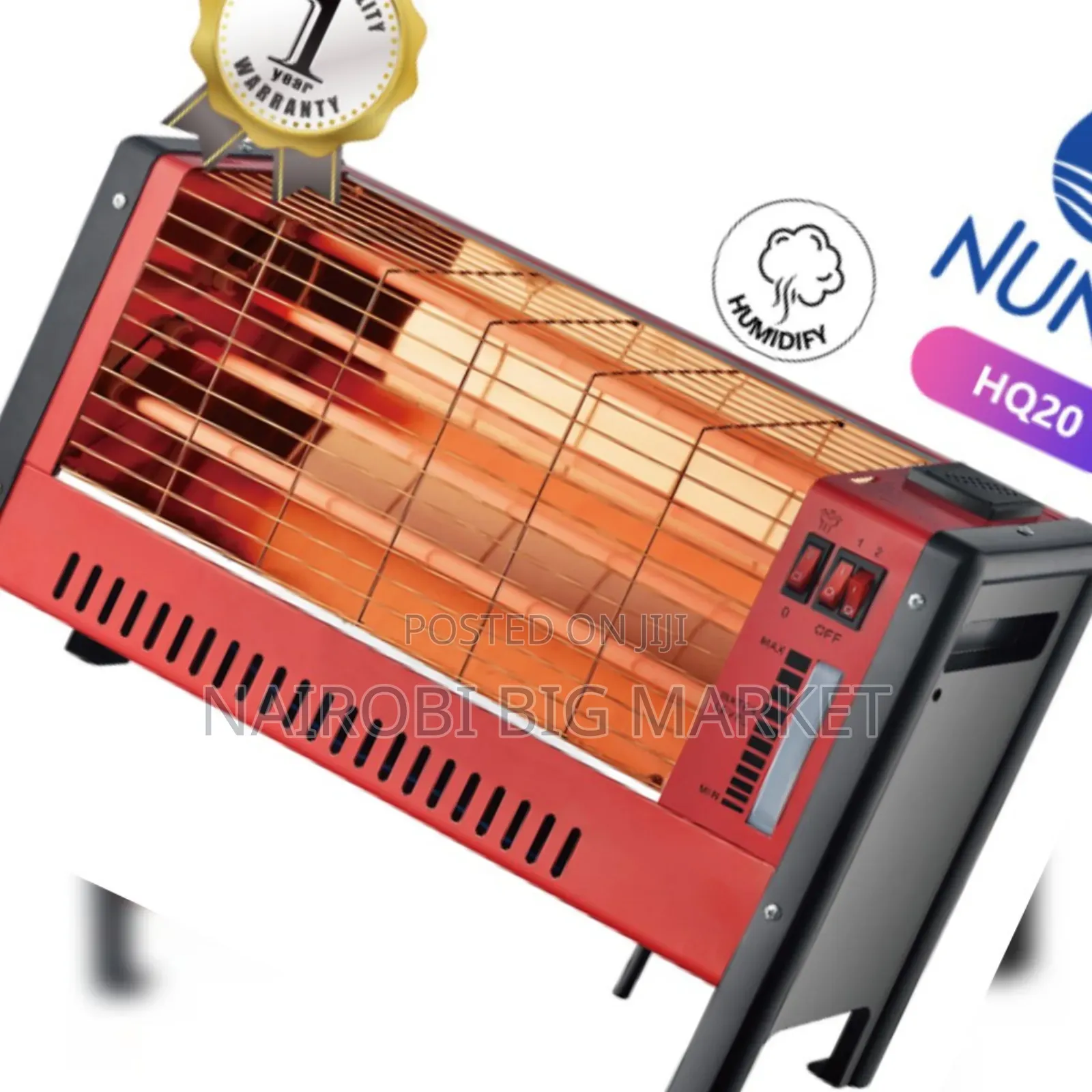 3 Sided Quartz Room Heater With Humidifier