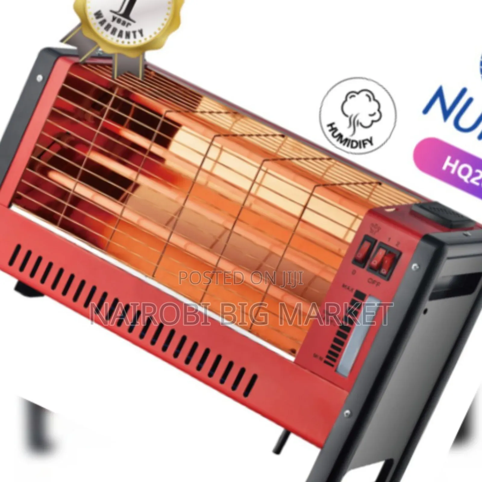 3 Sided Quartz Room Heater With Humidifier