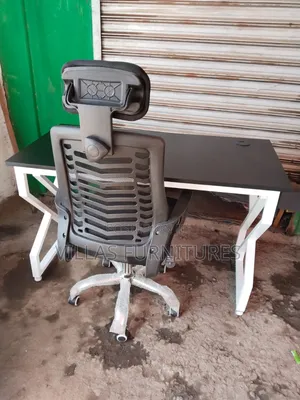 Study/Office Table With Comfortable Mesh Headrest Chair