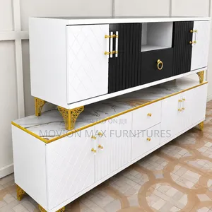 TV Stand TV Stands, White/Black TV Stands