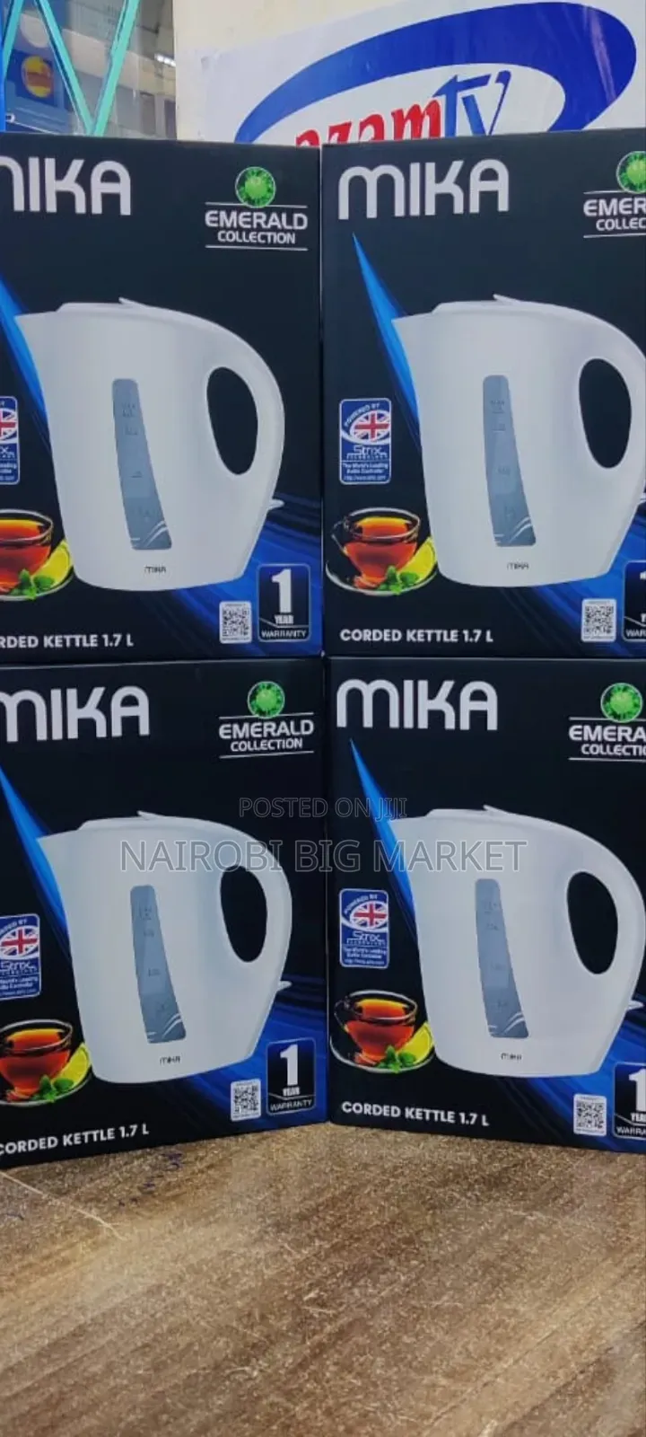 Mika Kettle 1.7l Cream White