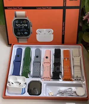 multi-Item Luxury Smartwatch Gift Set Ft Wireless Earbuds