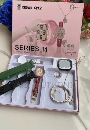  Crown Q12 Series 11 Women's Smart Watch Gift Set