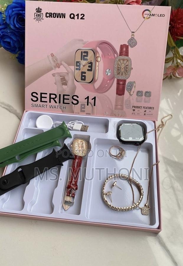  Crown Q12 Series 11 Women's Smart Watch Gift Set