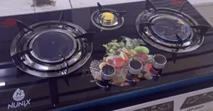 3-Burner Glass Top Gas Cooker