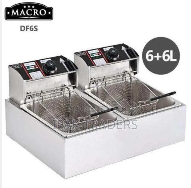 *Macro Double Deep Fryer(12ltrs
