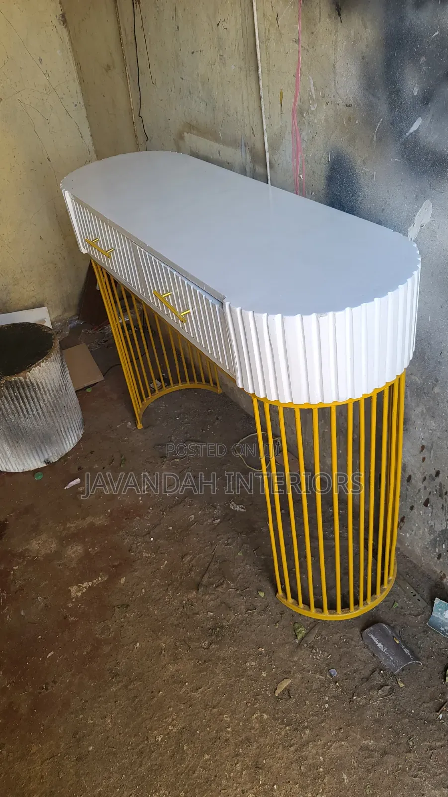 Modern Console Table With 2 Drawers