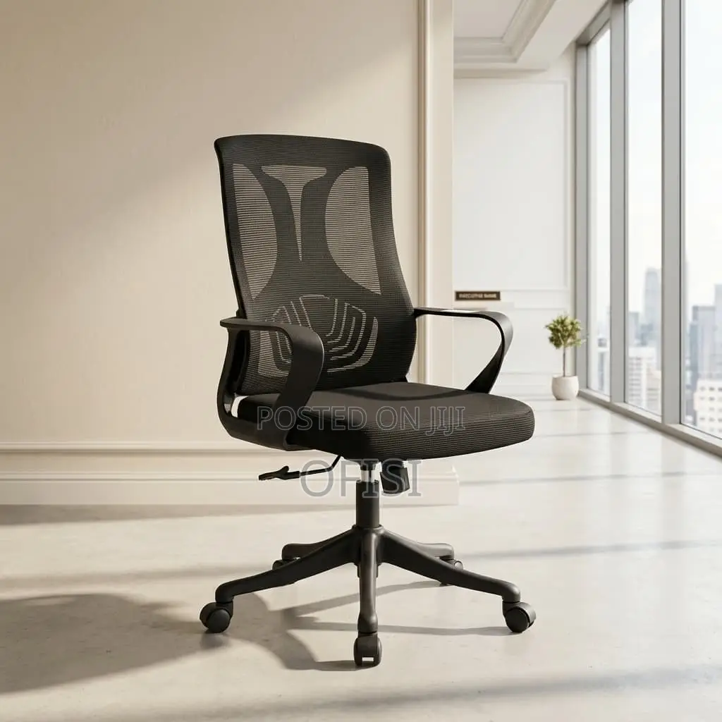Office Chair; Mid Back Mesh Adjustable Chair