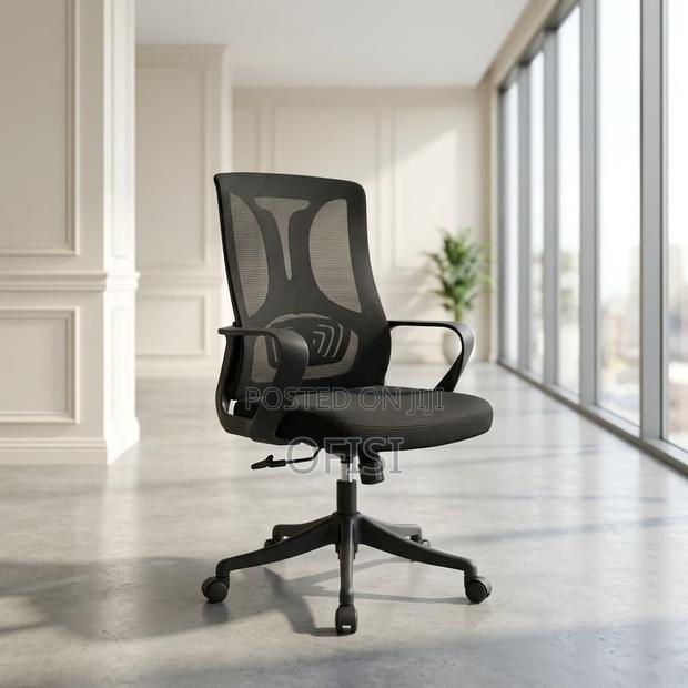 Office Chair; Mid Back Mesh Adjustable Chair - thumbnail 2