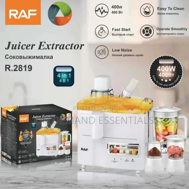 RAF 4 in 1 Blender, Juicer, Grinder, Mill/ Meat Mincer