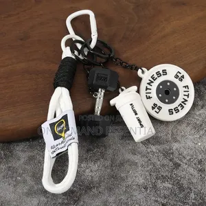 Unisex Mini Fitness Design Keychain Accessory