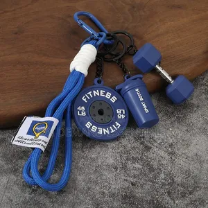 Unisex Mini Fitness Design Keychain Accessory