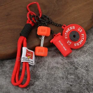 Unisex Mini Fitness Design Keychain Accessory