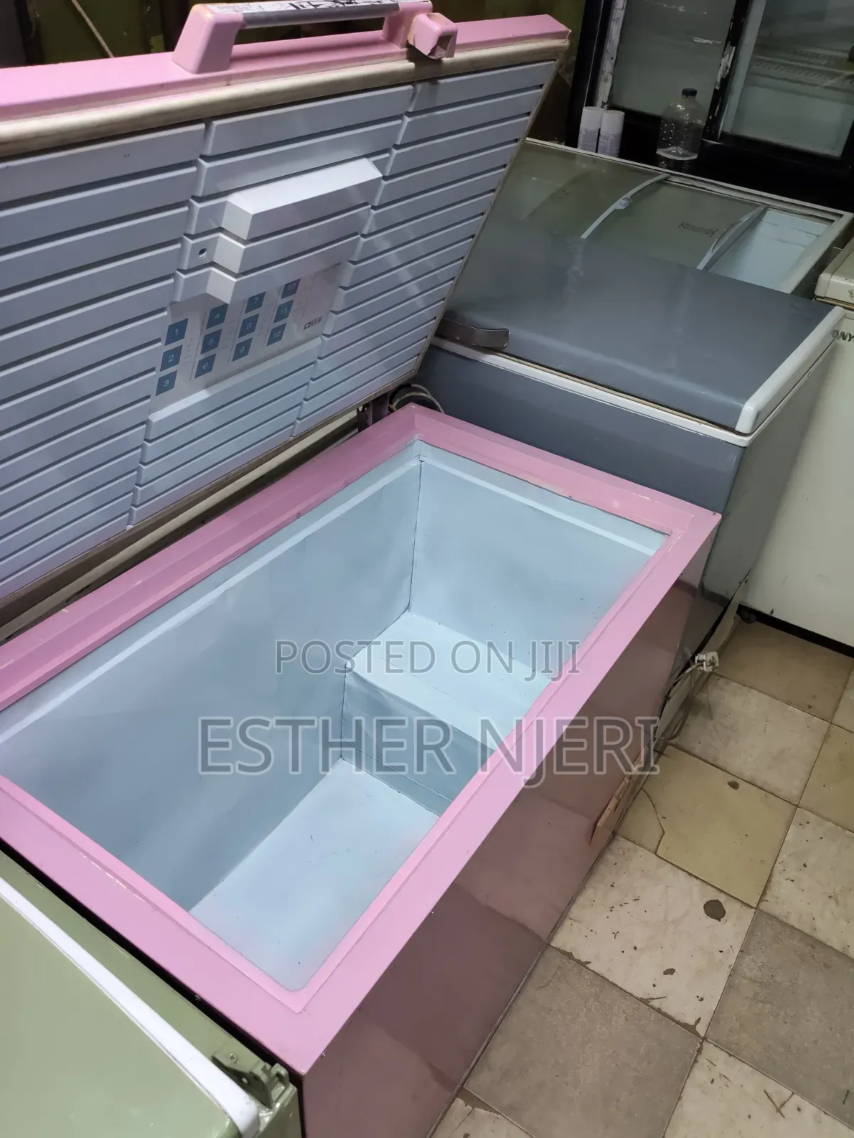 Pink Chest Freezer 300litres
