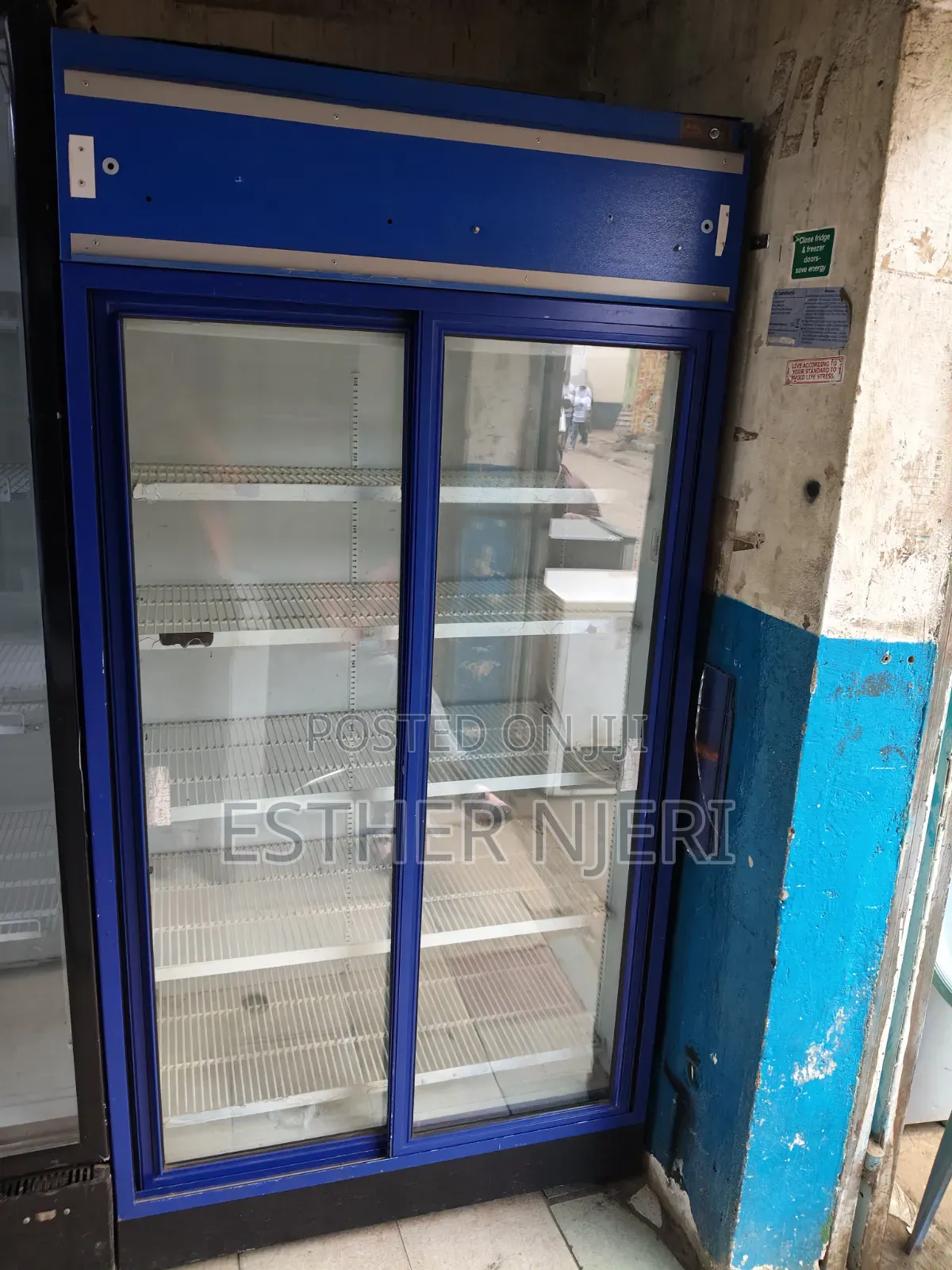 Blue 850litres Display Counter Fridge