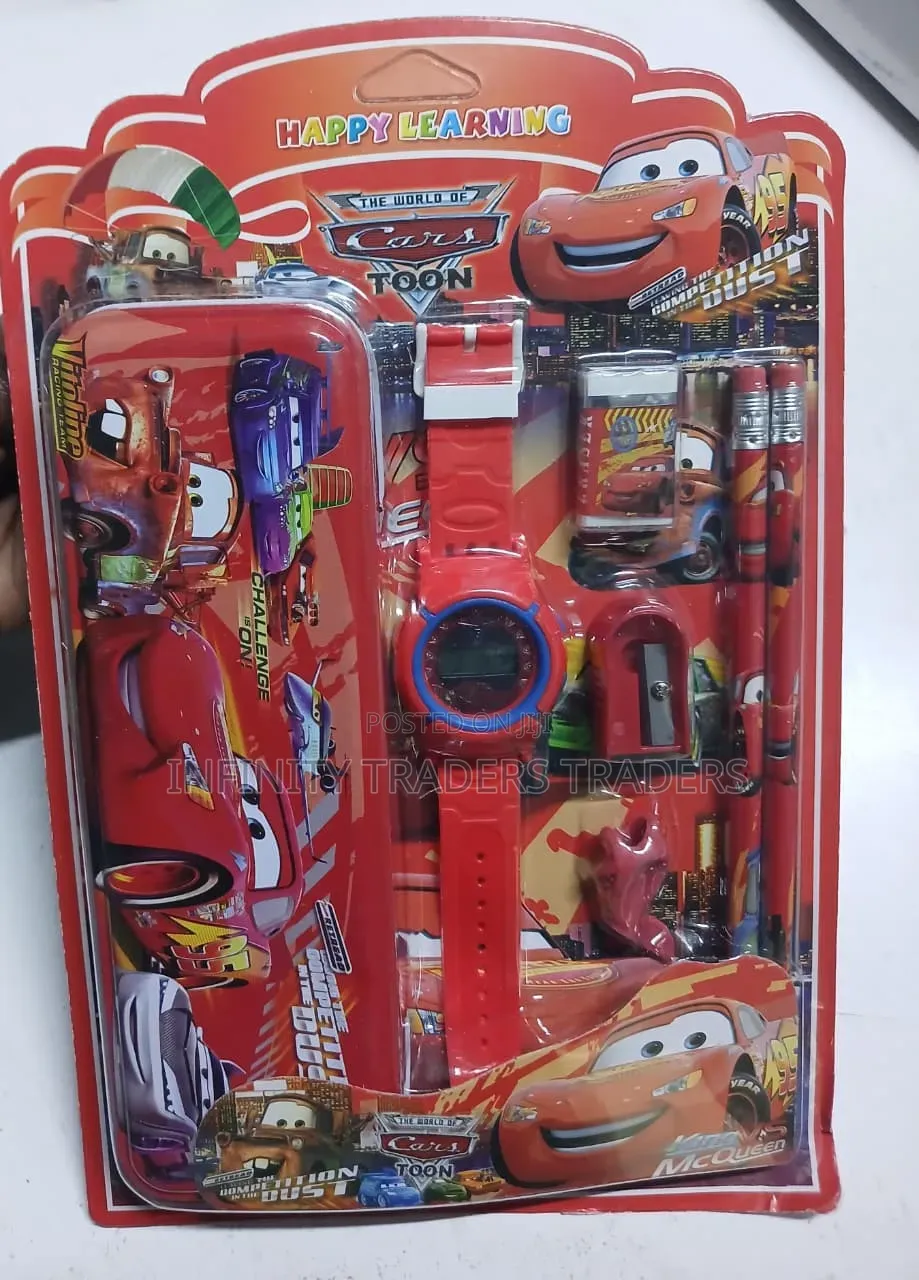 Kids Cartoon Themed Pencil Pouch
