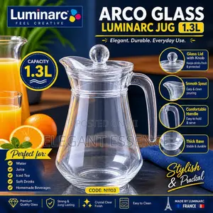 1.3l Luminarc Glass Jug