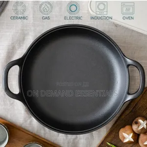 33cm Pre-Seasoned Skillet Cast Iron/Griddle Pan